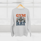Gym Rat Sweatshirt – Funny Weightlifting Crewneck for Fitness Enthusiasts