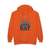 Gym Rat Zip Hoodie — Funny Weightlifting Design