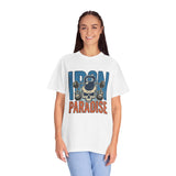 Iron Paradise Gym T-Shirt — Skull Kettlebell Weightlifting Tee