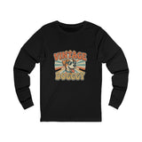 Vintage Doggy Long Sleeve Tee — Retro Dog Graphic Shirt