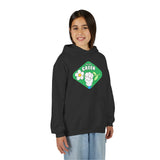 Youth Hoodie — Think Green Eco Fist Graphic Sweatshirt