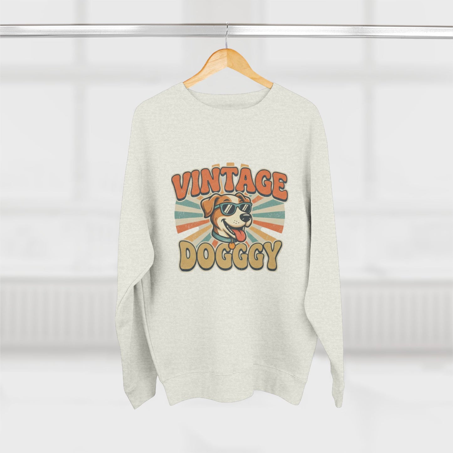 Vintage Doggy Sweatshirt — Retro Dog Graphic Crewneck