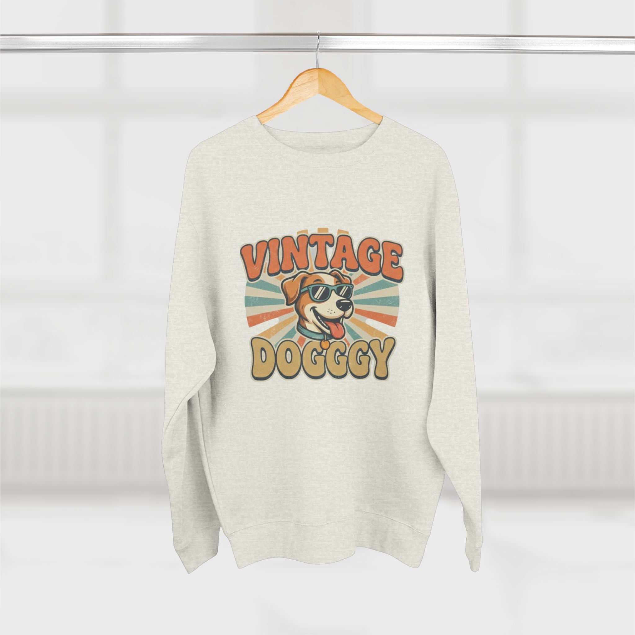 Vintage Doggy Sweatshirt — Retro Dog Graphic Crewneck