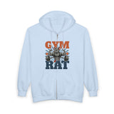 Gym Rat Zip Hoodie — Funny Weightlifting Design