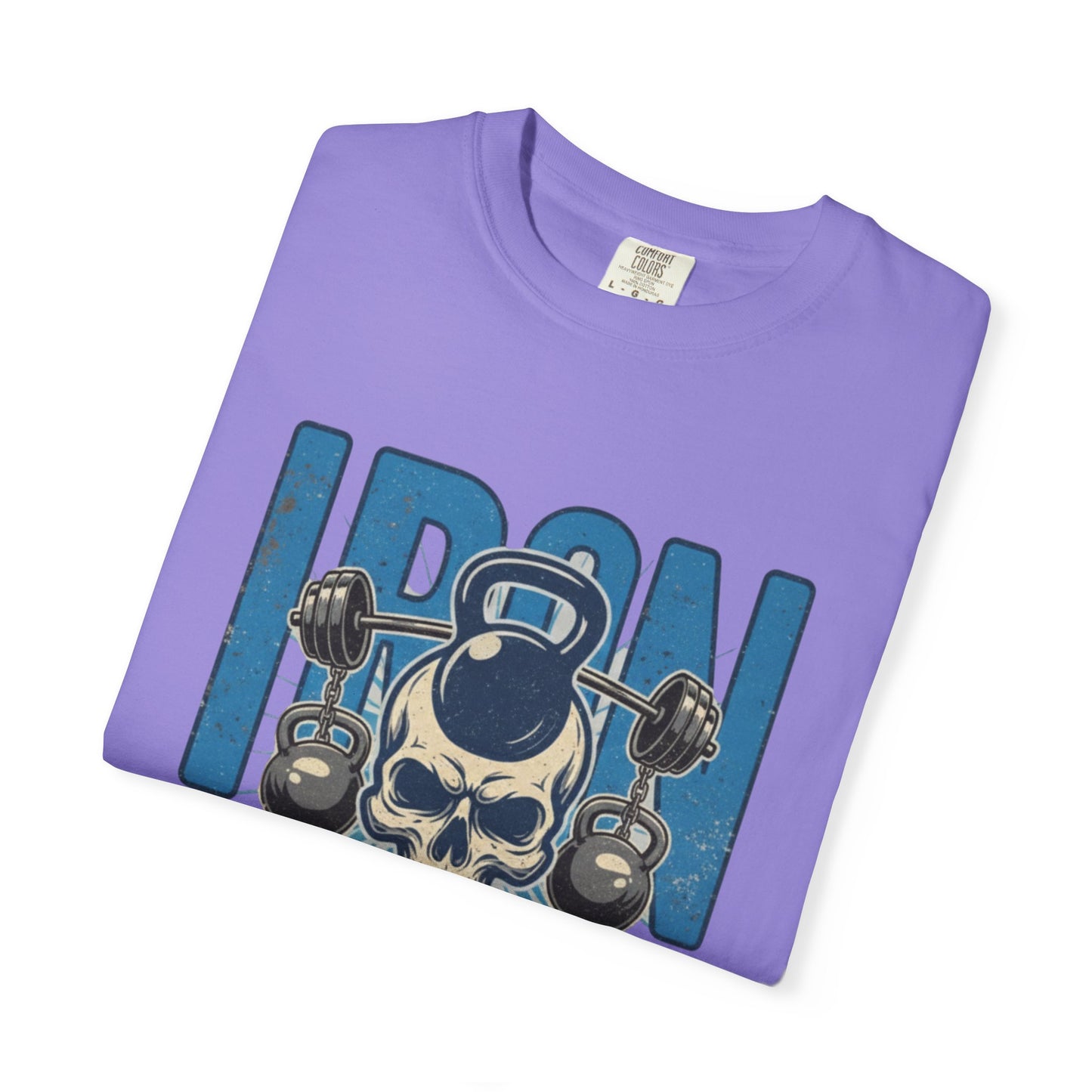 Iron Paradise Gym T-Shirt — Skull Kettlebell Weightlifting Tee