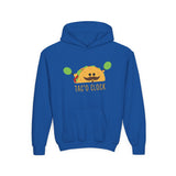 Youth Hoodie — Cute Taco "Taco O' Clock" Graphic
