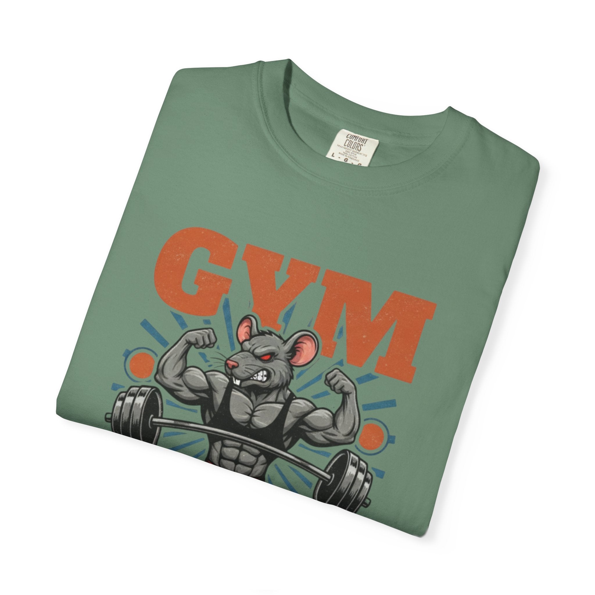Gym Rat T-Shirt — Funny Muscle Rat Workout Tee