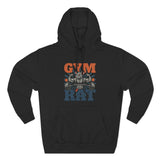 Gym Rat Hoodie — Vintage Barbell Fitness Pullover