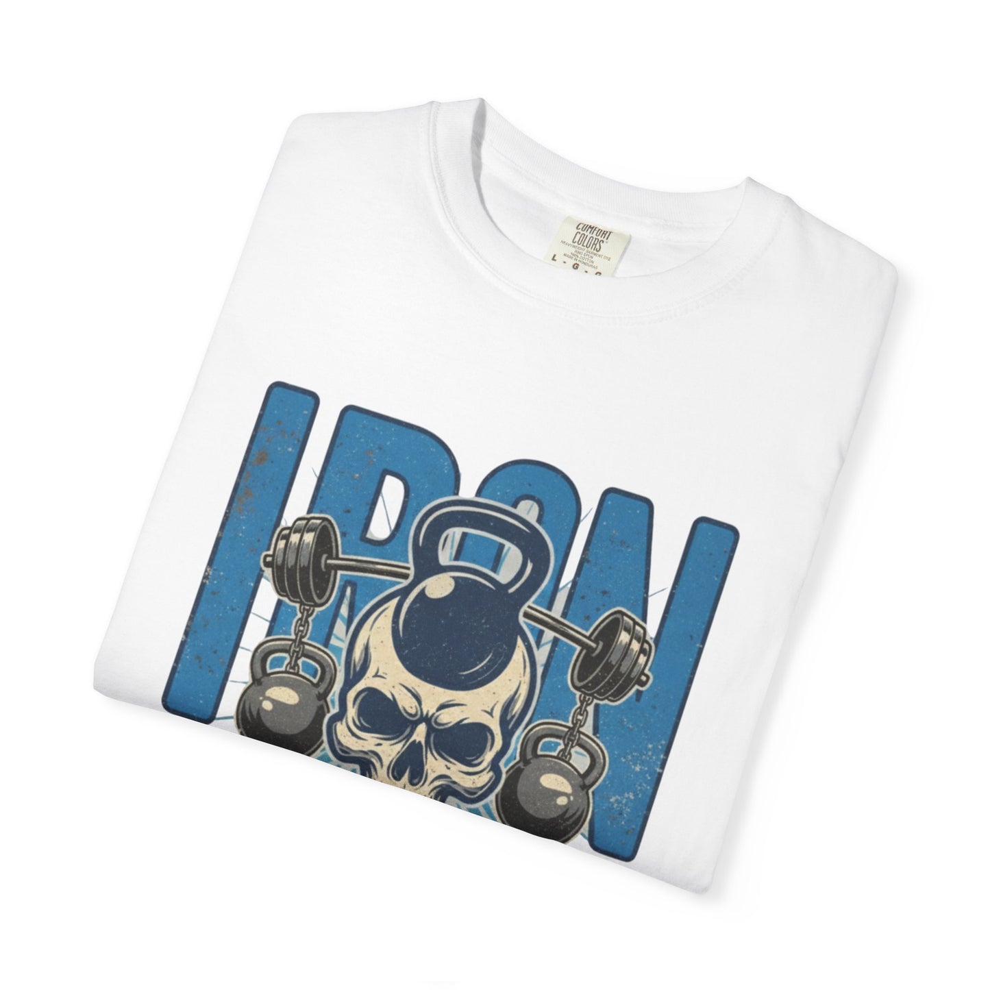 Iron Paradise Gym T-Shirt — Skull Kettlebell Weightlifting Tee