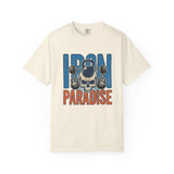 Iron Paradise Gym T-Shirt — Skull Kettlebell Weightlifting Tee