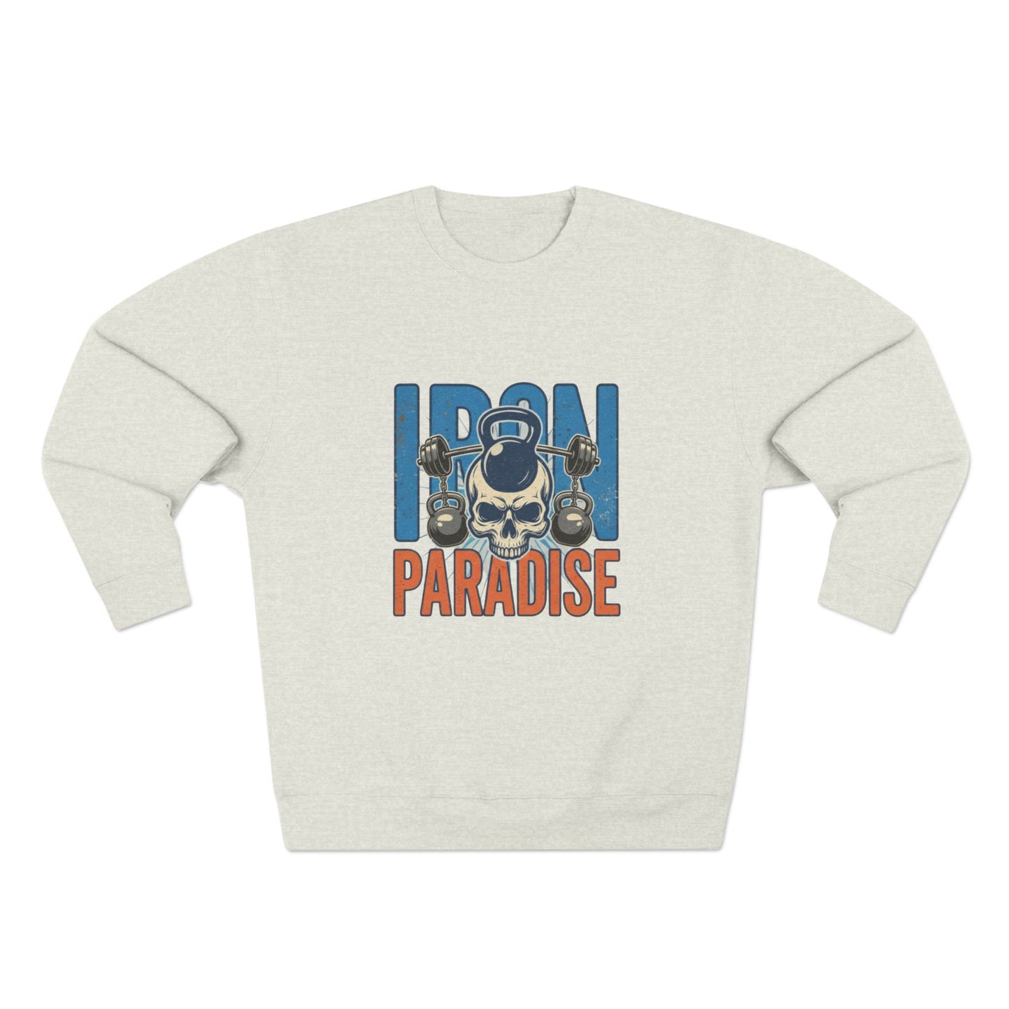 Iron Paradise Sweatshirt – Skull & Dumbbells Gym Crewneck