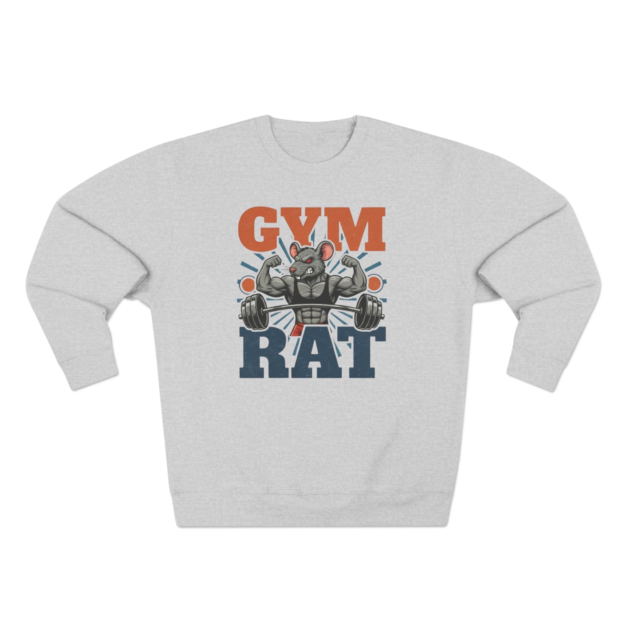 Gym Rat Sweatshirt — Muscle Rat Weightlifting Crewneck