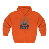 Gym Rat Zip Hoodie — Funny Weightlifting Design