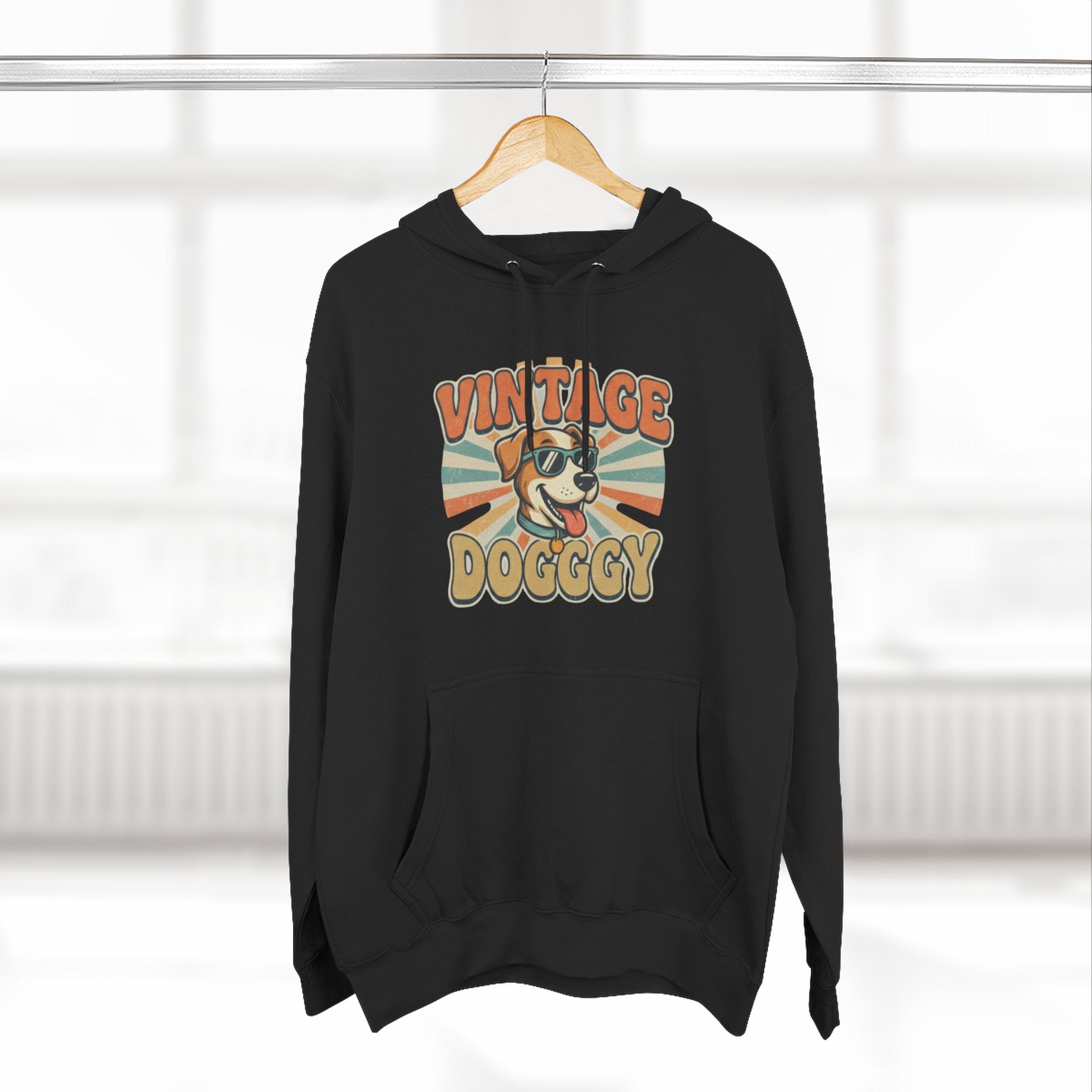 Vintage Doggy Hoodie — Retro Dog Graphic Pullover