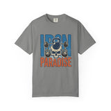 Iron Paradise Gym T-Shirt — Skull Kettlebell Weightlifting Tee