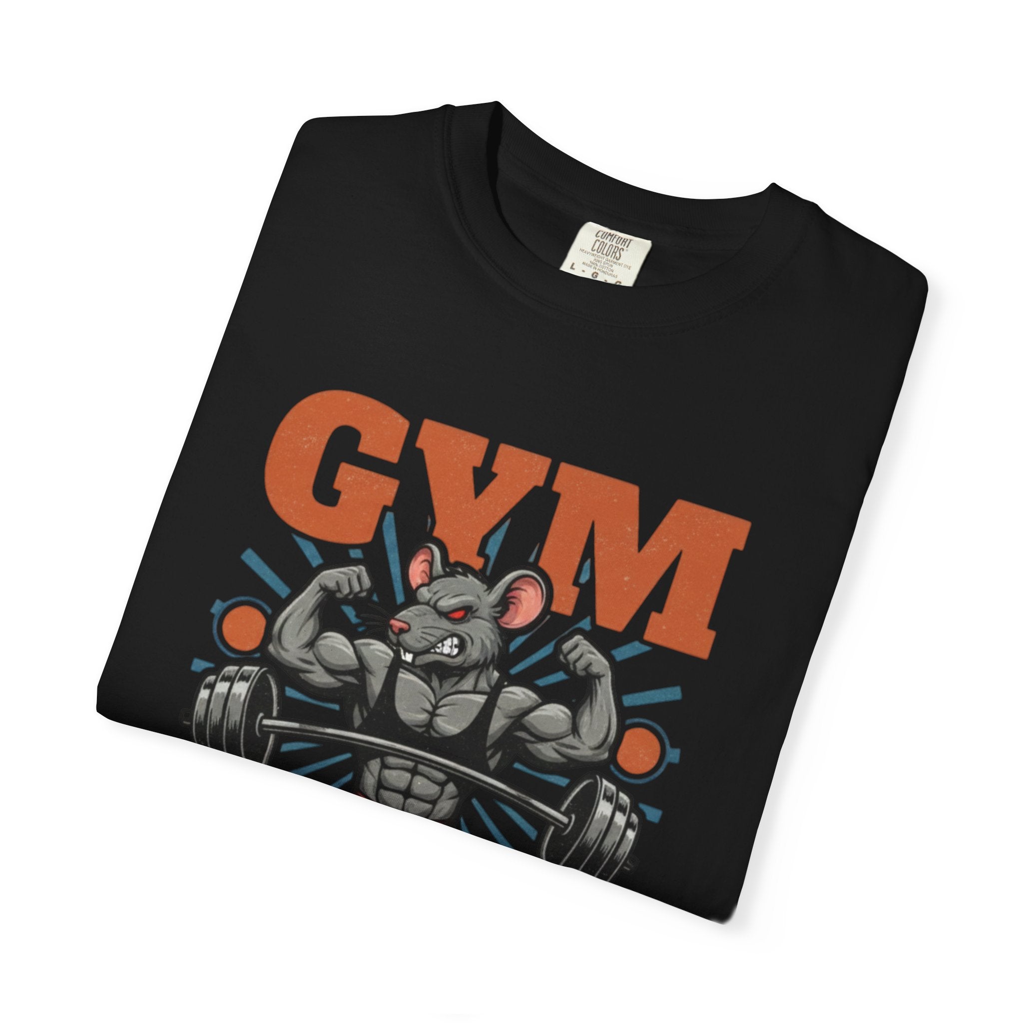 Gym Rat T-Shirt — Funny Muscle Rat Workout Tee