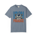 Iron Paradise Gym T-Shirt — Skull Kettlebell Weightlifting Tee