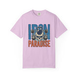 Iron Paradise Gym T-Shirt — Skull Kettlebell Weightlifting Tee