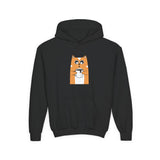 Youth Hoodie — Cute Shiba Inu
