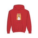 Youth Hoodie — Cute Shiba Inu