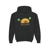 Youth Hoodie — Cute Taco "Taco O' Clock" Graphic
