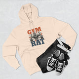 Gym Rat Hoodie — Vintage Barbell Fitness Pullover