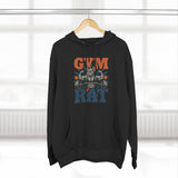 Gym Rat Hoodie — Vintage Barbell Fitness Pullover