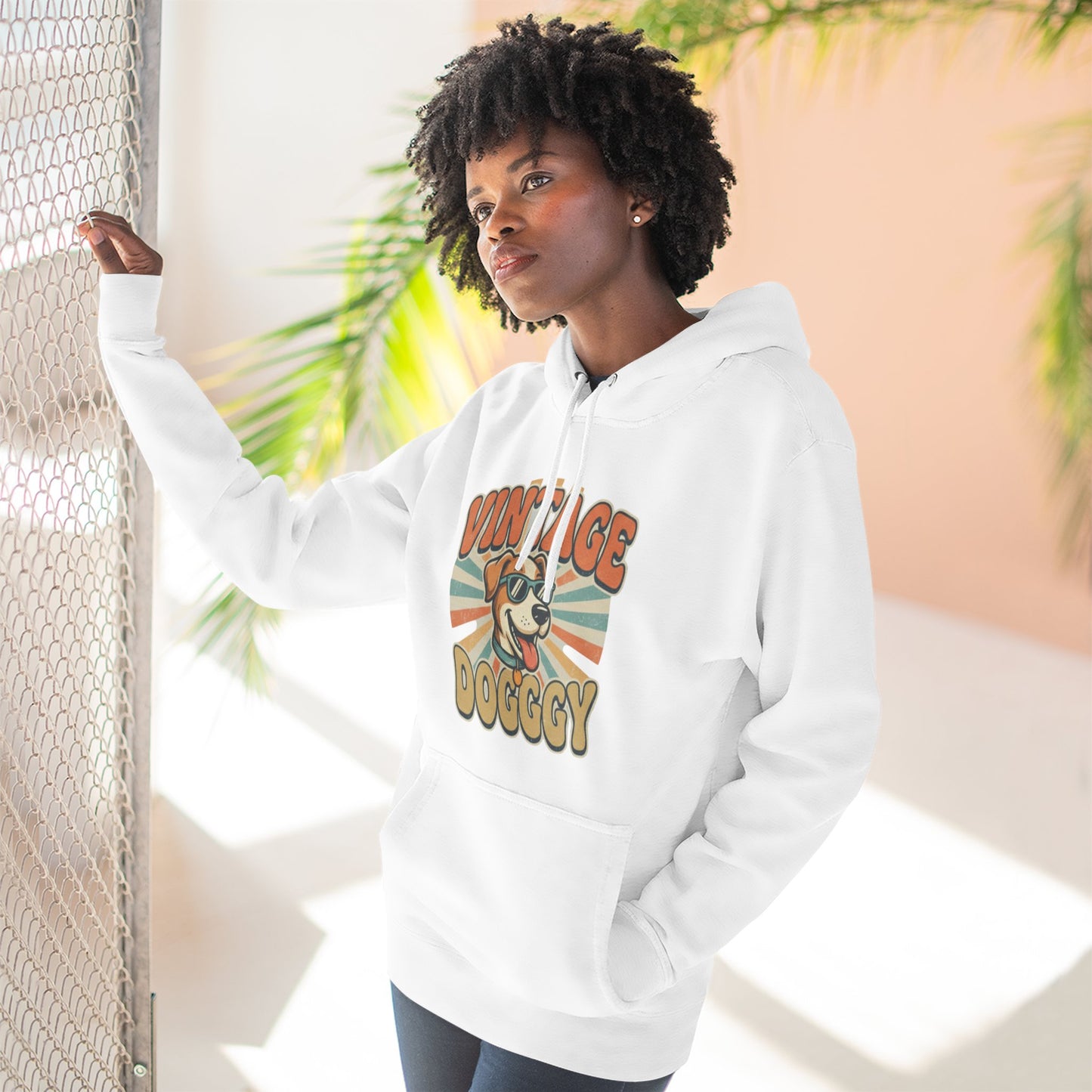 Vintage Doggy Hoodie — Retro Dog Graphic Pullover
