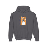 Youth Hoodie — Cute Shiba Inu