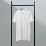 Men's Premium Pique White Polo Shirt Printful