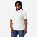 Women's Pique Polo White Shirt Printful