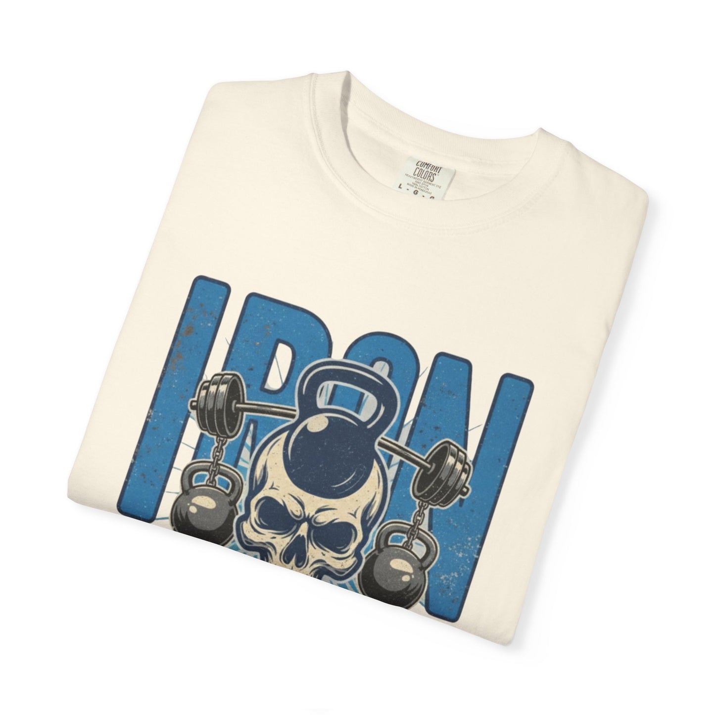 Iron Paradise Gym T-Shirt — Skull Kettlebell Weightlifting Tee