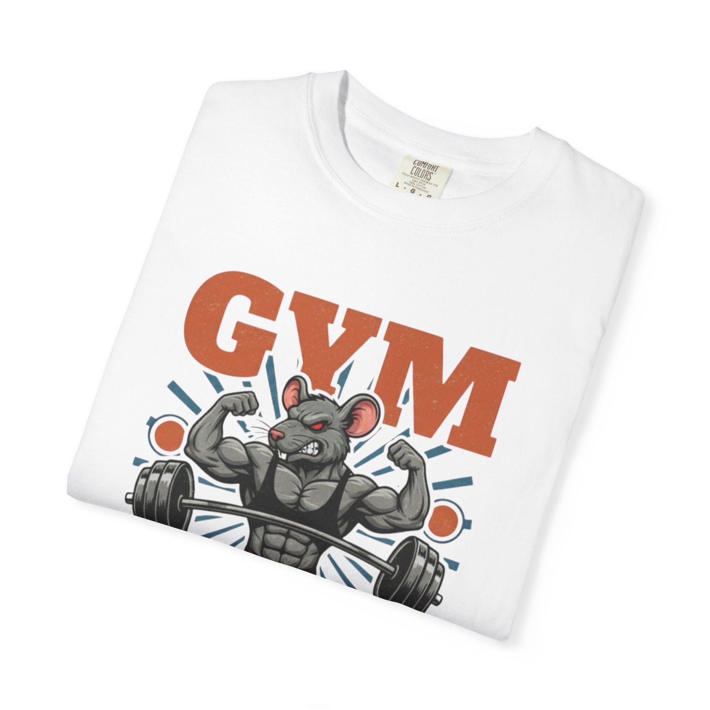 Gym Rat T-Shirt — Funny Muscle Rat Workout Tee