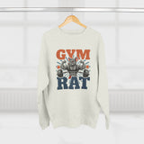 Gym Rat Sweatshirt – Funny Weightlifting Crewneck for Fitness Enthusiasts
