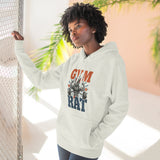Gym Rat Hoodie — Vintage Barbell Fitness Pullover