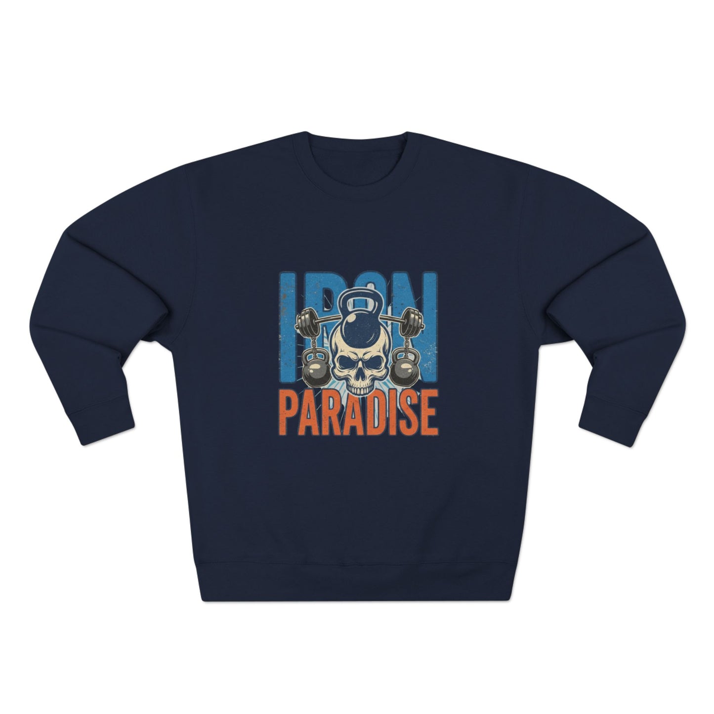 Iron Paradise Sweatshirt – Skull & Dumbbells Gym Crewneck