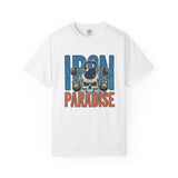 Iron Paradise Gym T-Shirt — Skull Kettlebell Weightlifting Tee