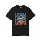 Iron Paradise Gym T-Shirt — Skull Kettlebell Weightlifting Tee