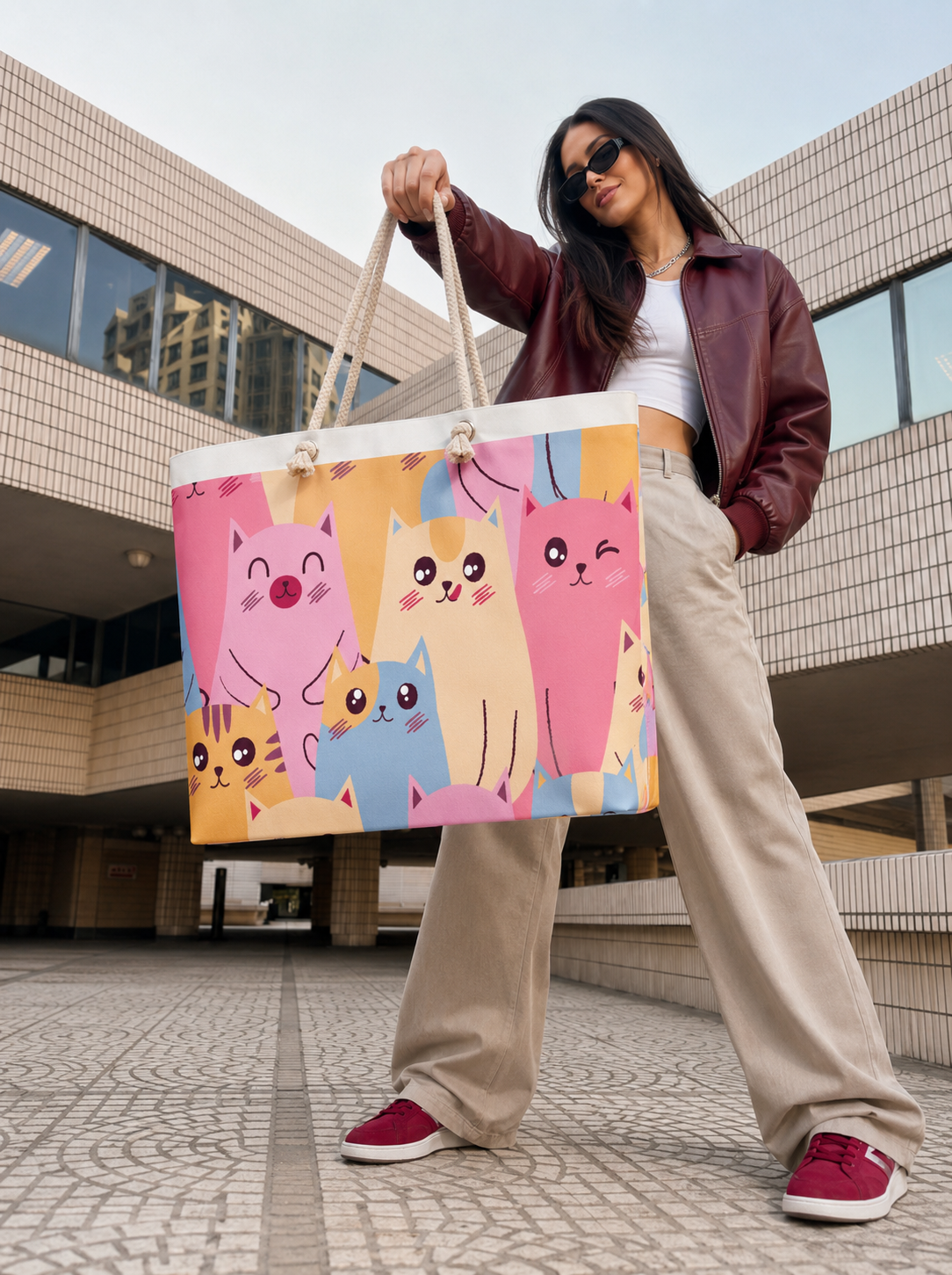 Oversized weekender bag