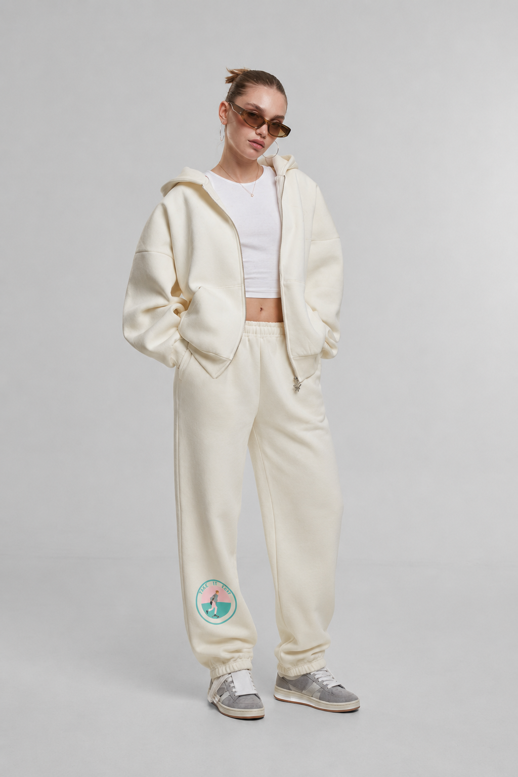 Cream Heavyweight Sweatpants