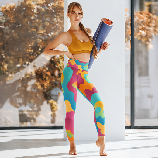 Geometric Print Yoga Leggings