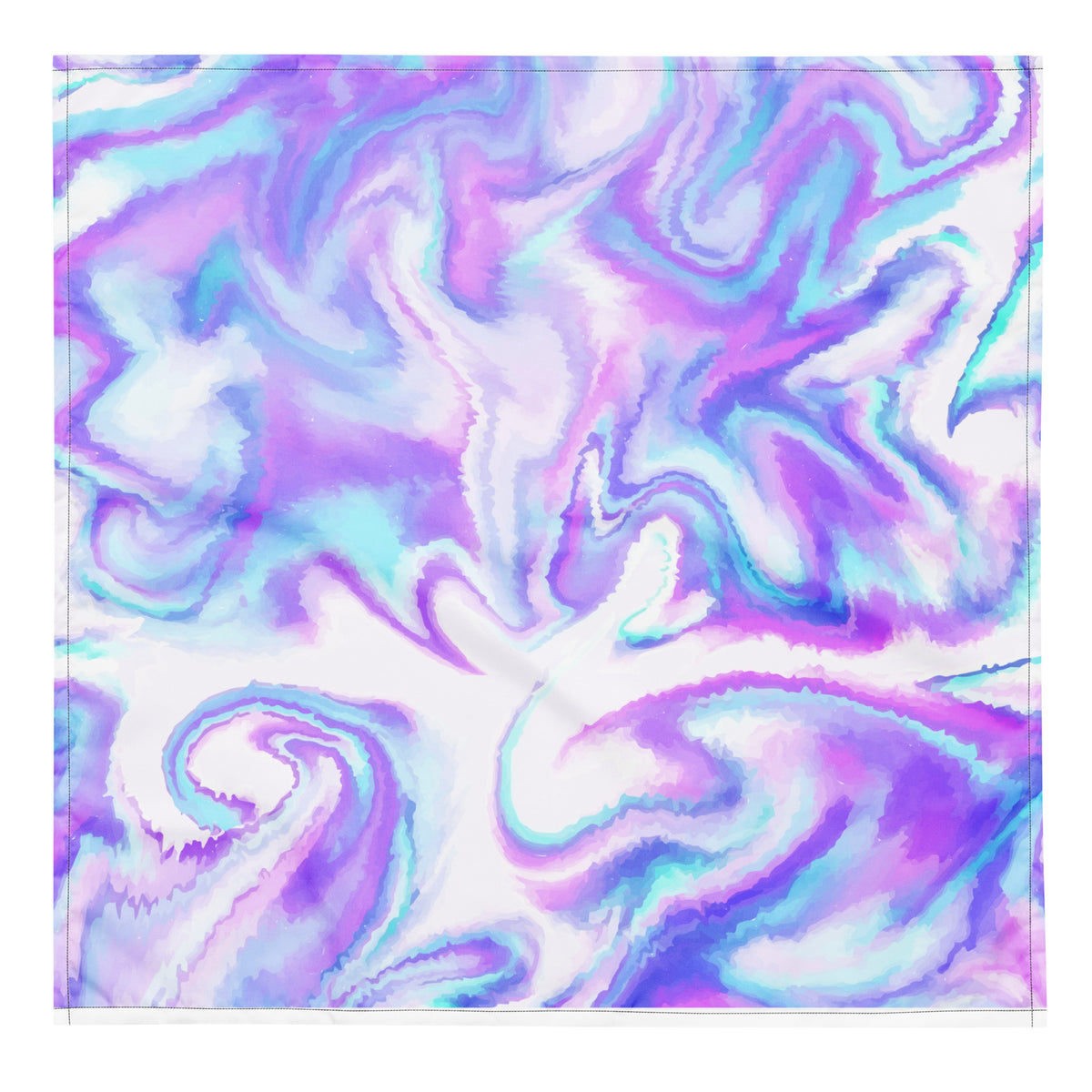 Colorful swirl pattern on a white background