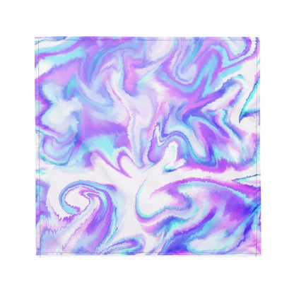Colorful swirl pattern on a white background