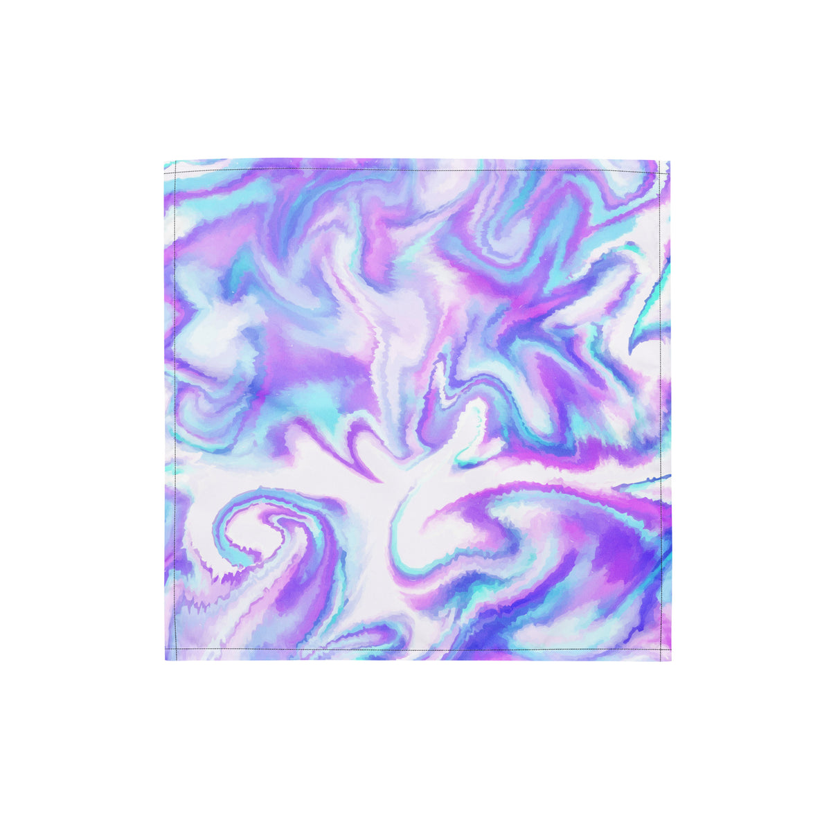 Colorful swirl pattern on a white background