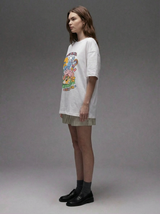 Unisex organic ribbed neck t-shirt