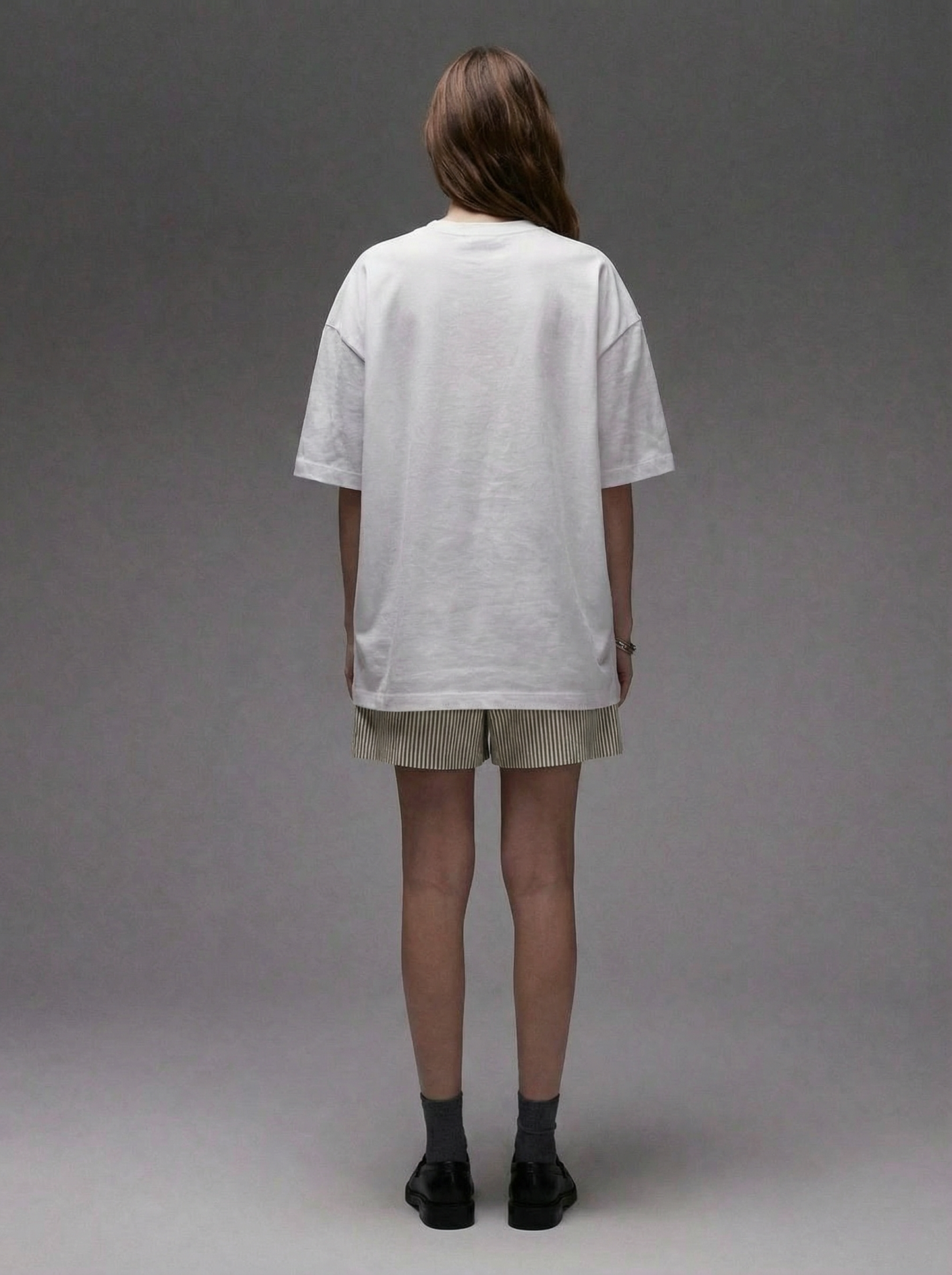 Unisex organic ribbed neck t-shirt