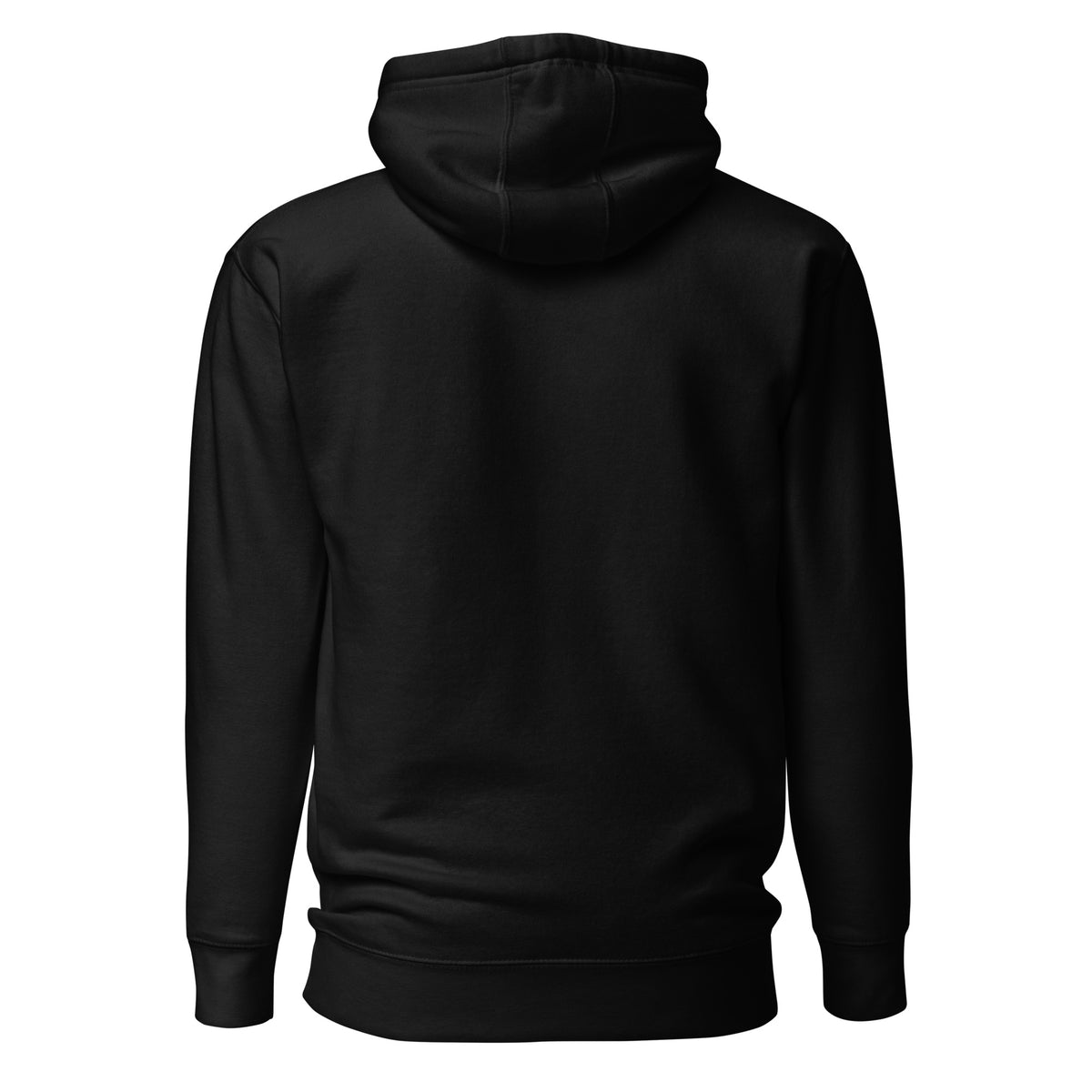 Be Stronger Oversized Hoodie: black hooded sweatshirt with soft fabric, ribbed cuffs