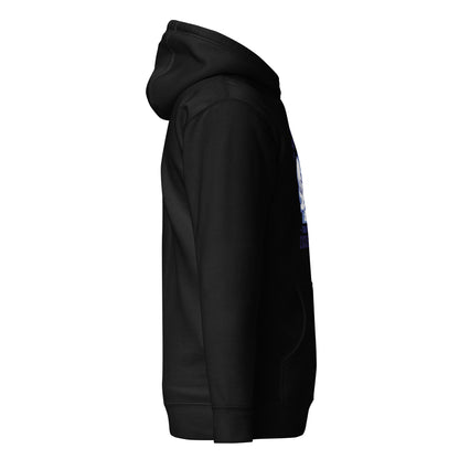 Be Stronger Oversized Hoodie black hooded sweatshirt with subtle side graphic