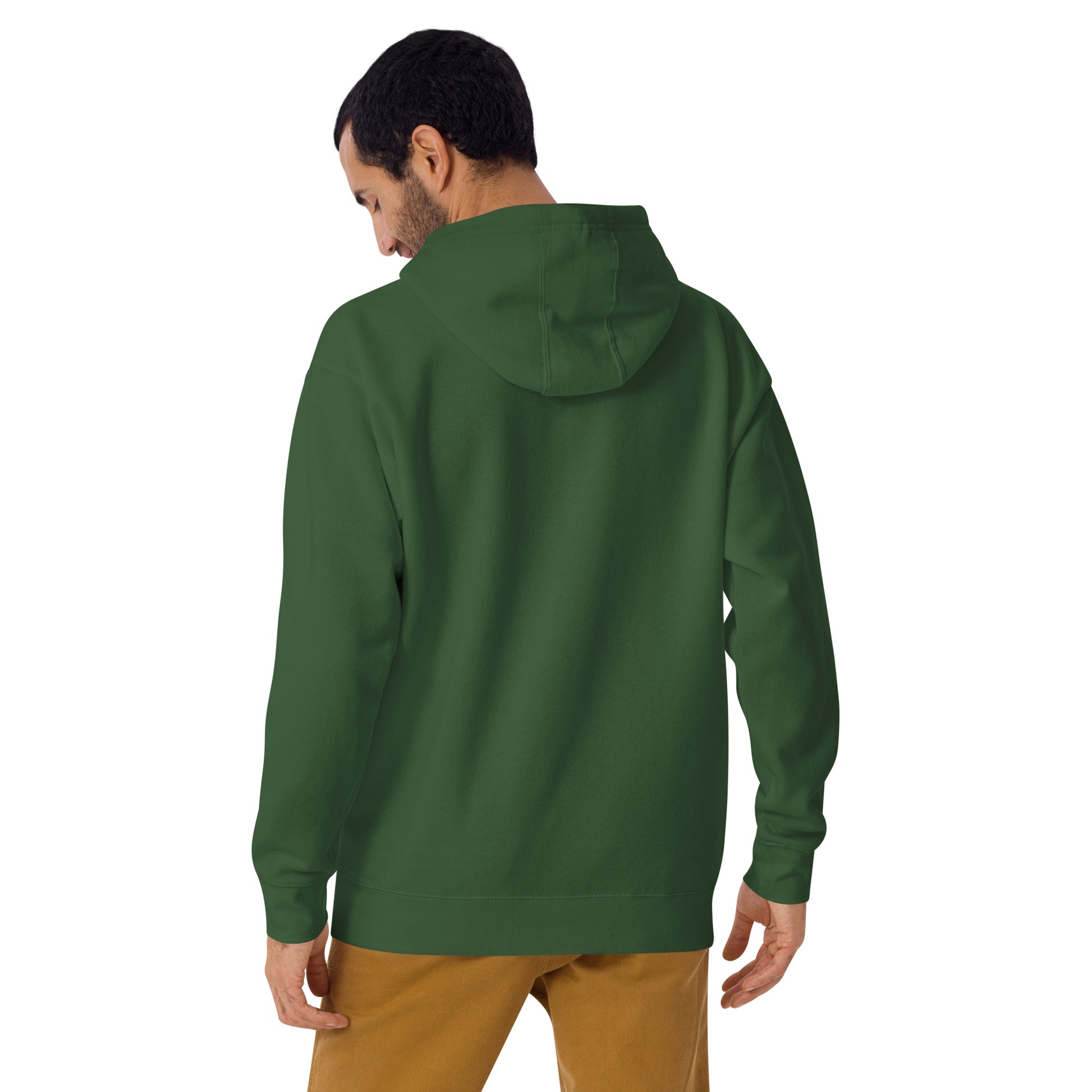 Be Stronger Oversized Hoodie in solid forest green with soft casual fit