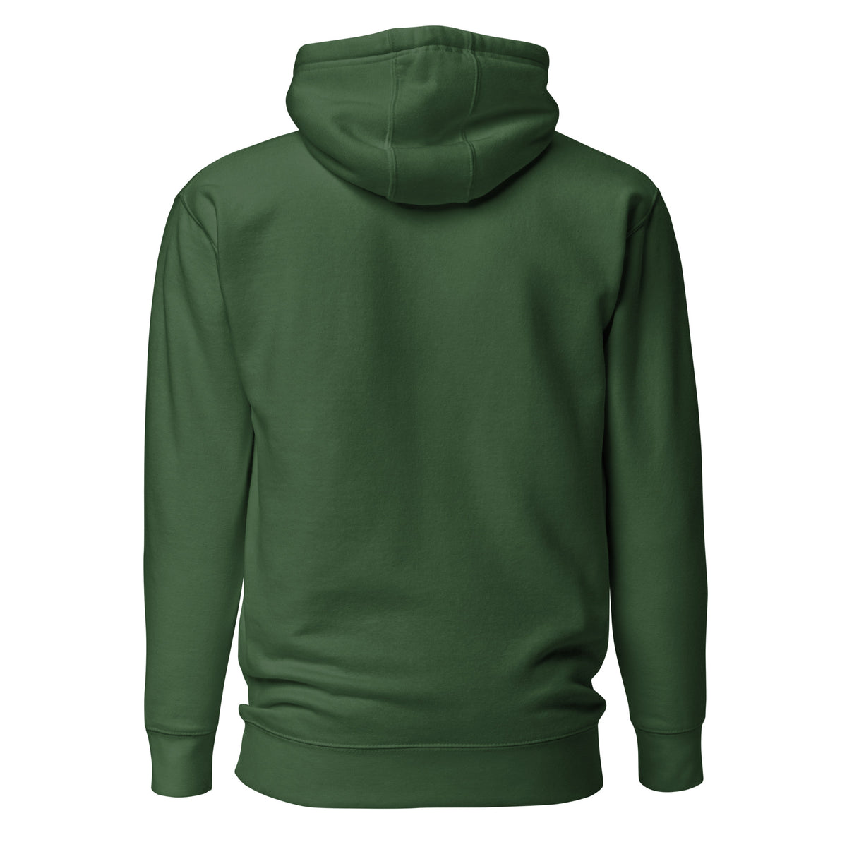 Be Stronger Oversized Hoodie in dark green with soft fabric and ribbed cuffs
